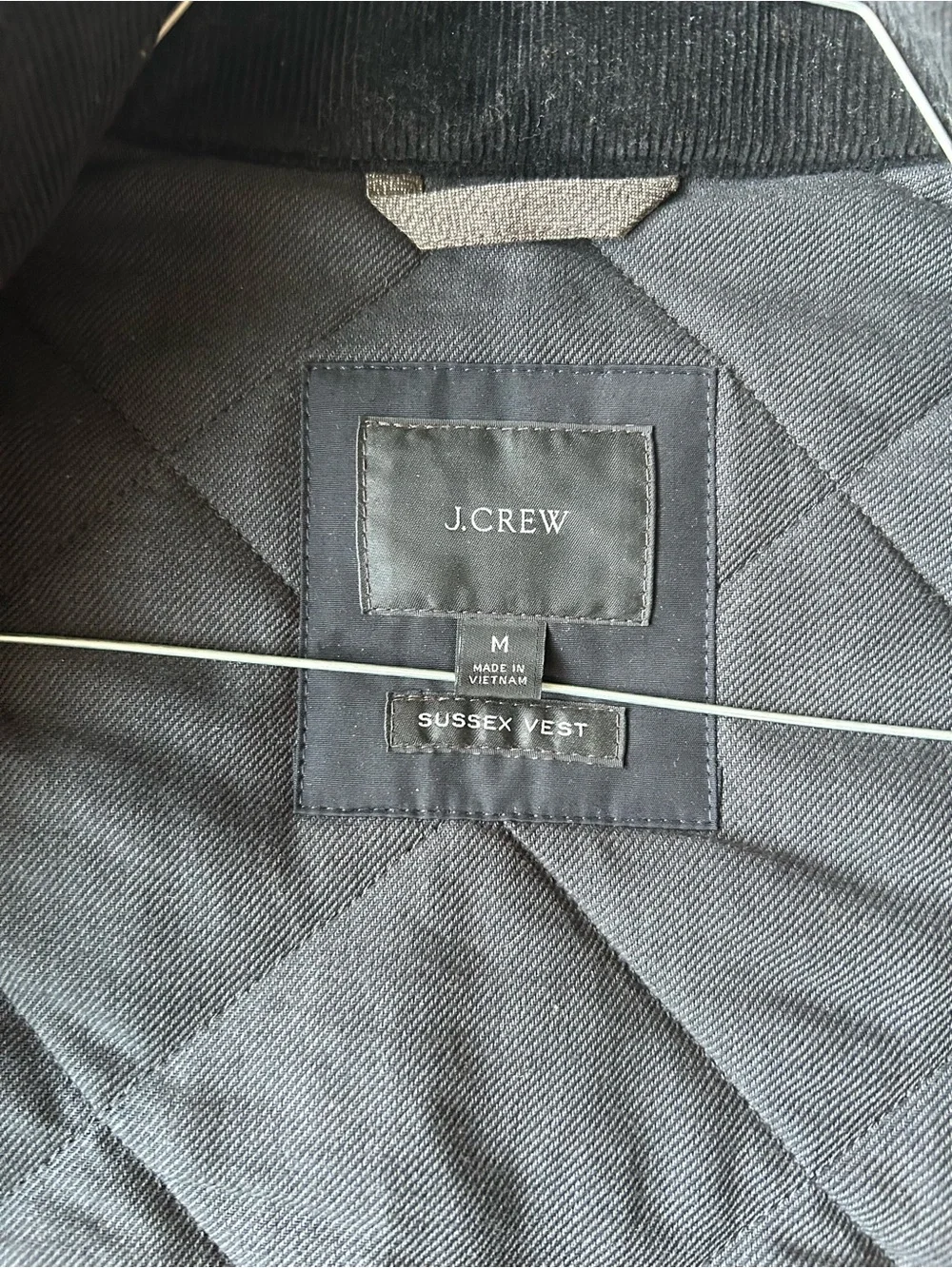 J. Crew Quilted Vest in Black